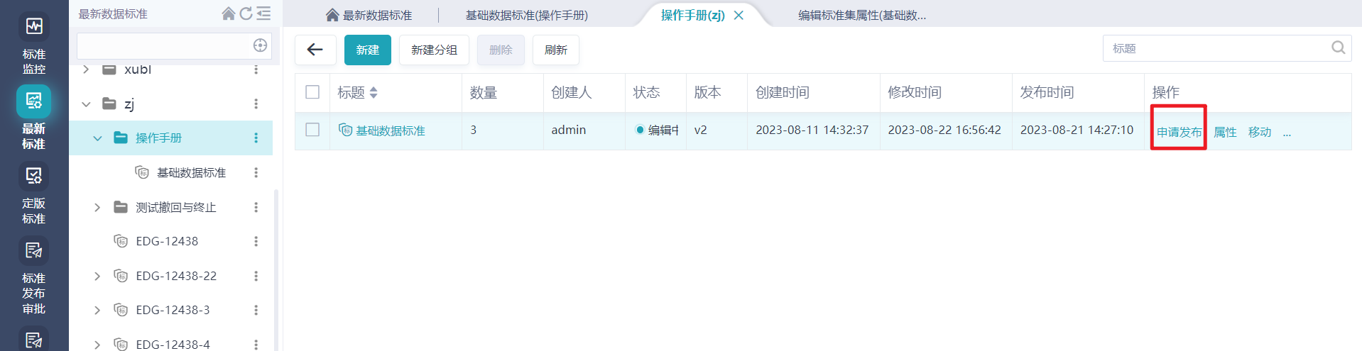 标准发布和审批@